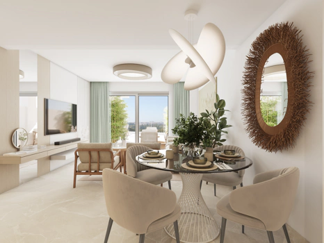 Valley Views, located in Mijas, is a new residential development comprising 54 apartments, private parking spaces, and a communal pool.