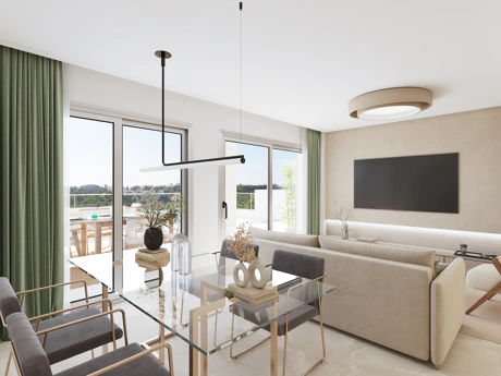 Valley Views, located in Mijas, is a new residential development comprising 54 apartments, private parking spaces, and a communal pool.
