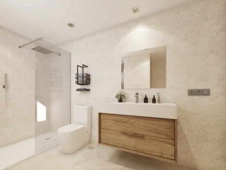 Valley Views, located in Mijas, is a new residential development comprising 54 apartments, private parking spaces, and a communal pool.
