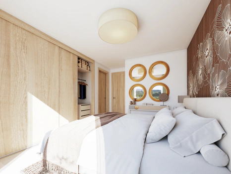 Valley Views, located in Mijas, is a new residential development comprising 54 apartments, private parking spaces, and a communal pool.