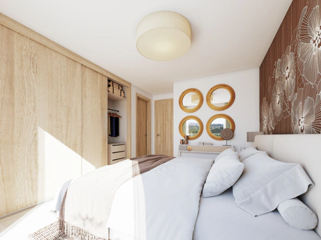 Valley Views, located in Mijas, is a new residential development comprising 54 apartments, private parking spaces, and a communal pool.