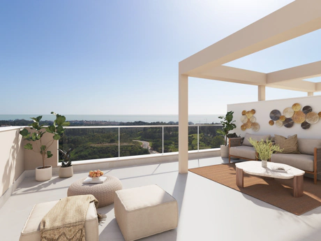 Valley Views, located in Mijas, is a new residential development comprising 54 apartments, private parking spaces, and a communal pool.