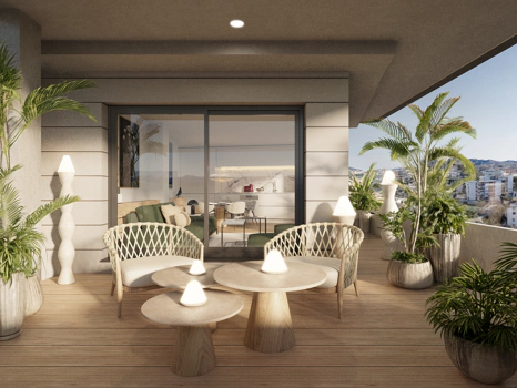 A luxury apartment enclave nestled in Estepona