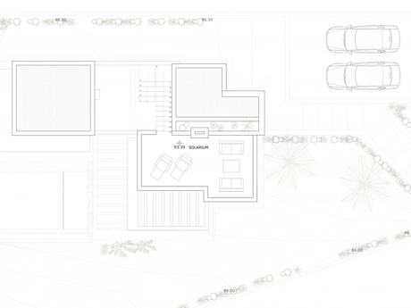 Plot with project and structure in Estepona with sea and golf views