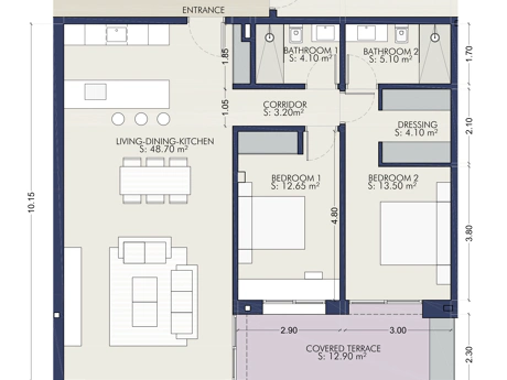 Modern Mediterranean Apartments Near the Beach in San Pedro
