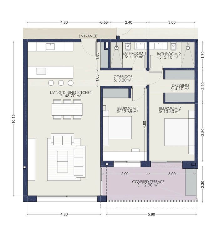 Modern Mediterranean Apartments Near the Beach in San Pedro