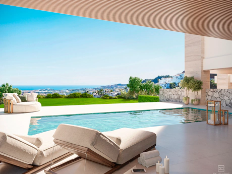 A Refined Contemporary Villa with Sea Views