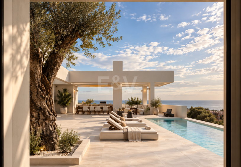 Exceptional Architectural Villa with Panoramic Sea Views in Los Altos de los Monteros, Marbella