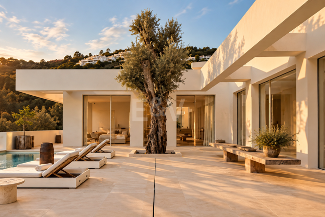 Exceptional Architectural Villa with Panoramic Sea Views in Los Altos de los Monteros, Marbella