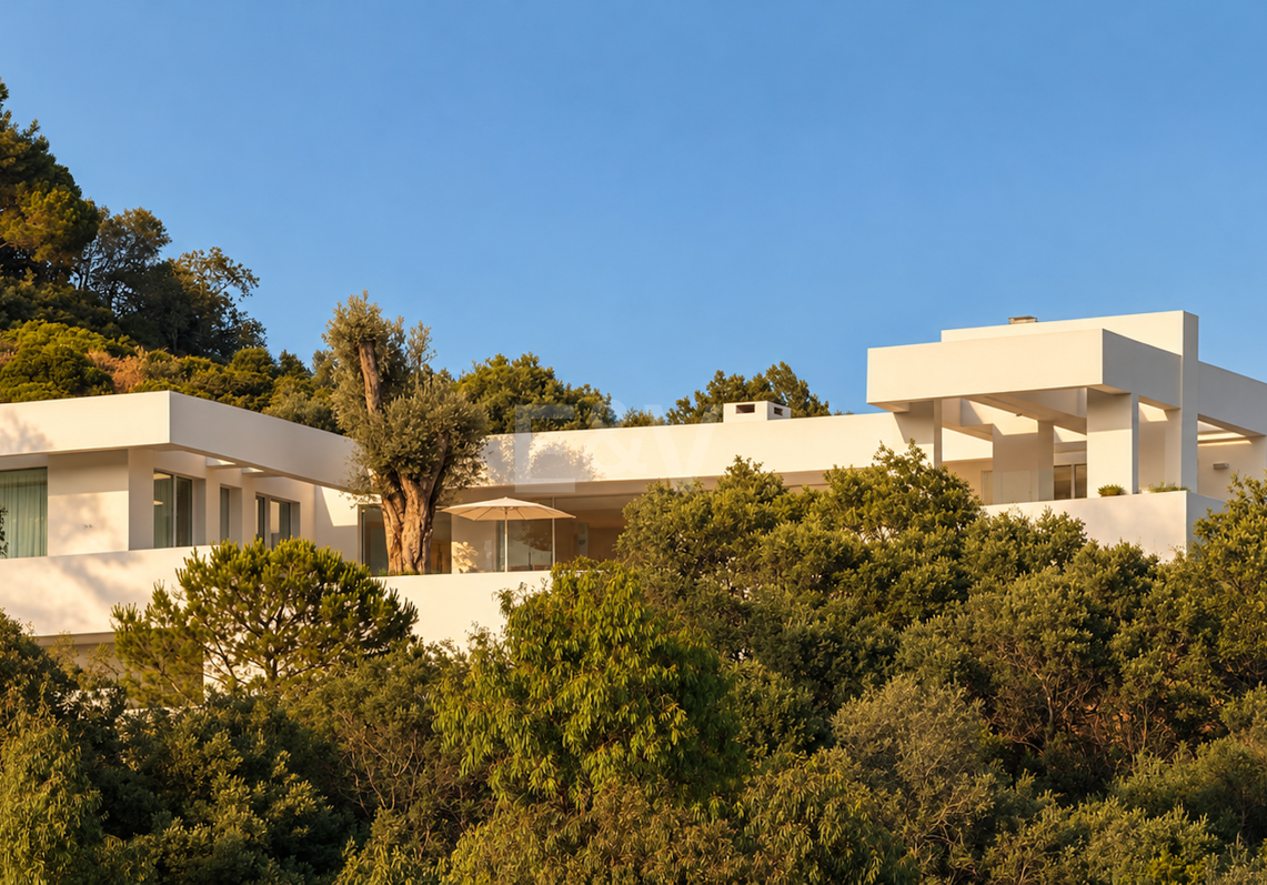 Exceptional Architectural Villa with Panoramic Sea Views in Los Altos de los Monteros, Marbella