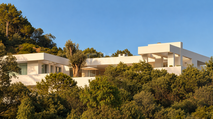 Excepcional villa con vistas panorámicas al mar en Los Altos de los Monteros, Marbella