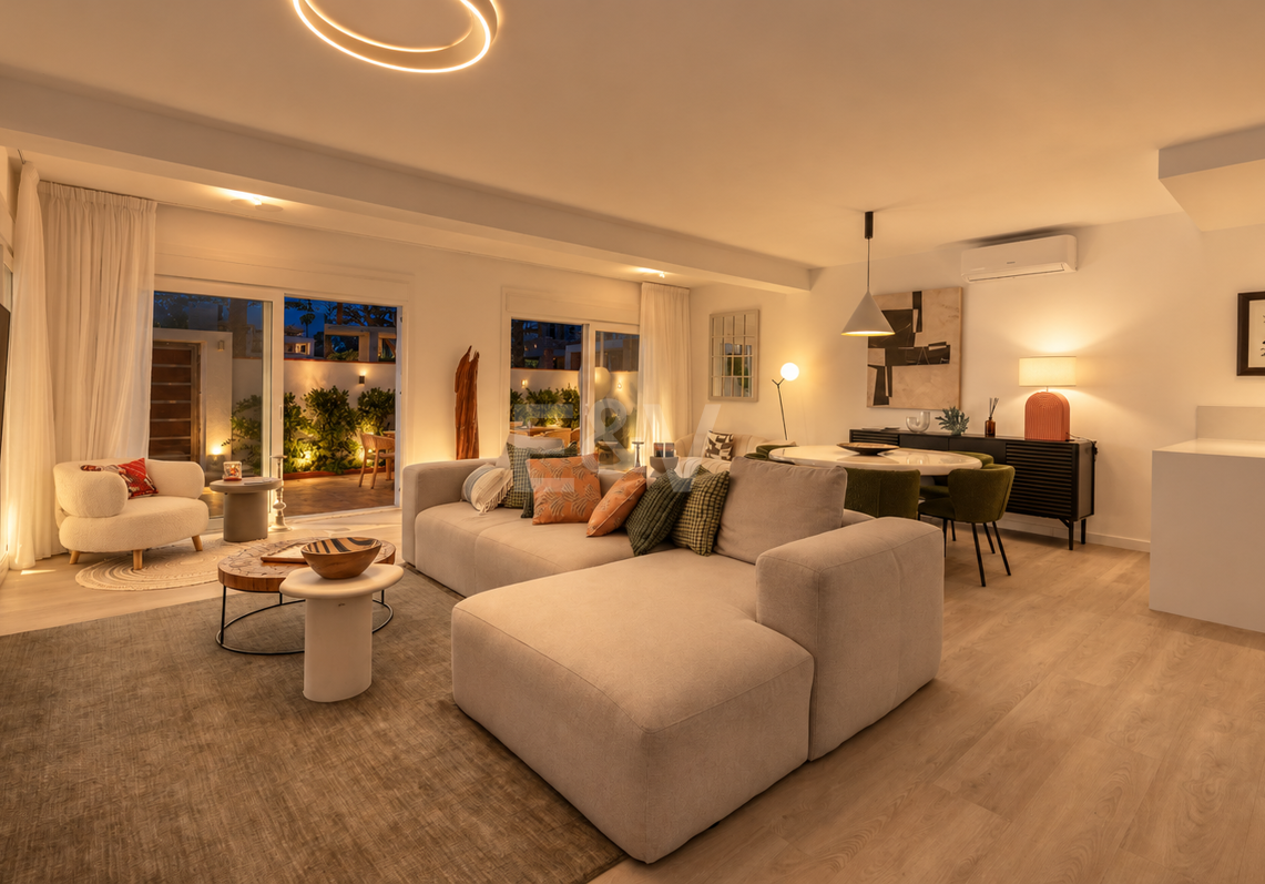 Fullt renoverad lyx Villa Bara 50 meter från stranden i Marbesa, Marbella