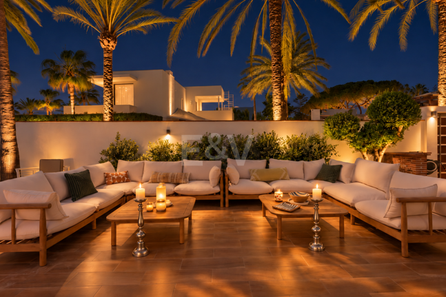 Fullt renoverad lyx Villa Bara 50 meter från stranden i Marbesa, Marbella