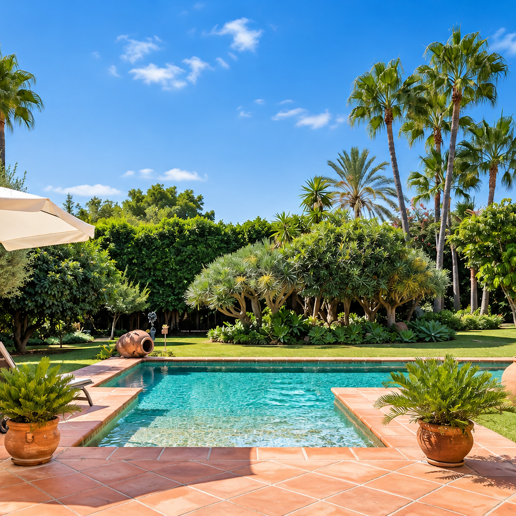 Außergewöhnliche Villa in zweiter Strandreihe in Los Monteros mit Meerblick