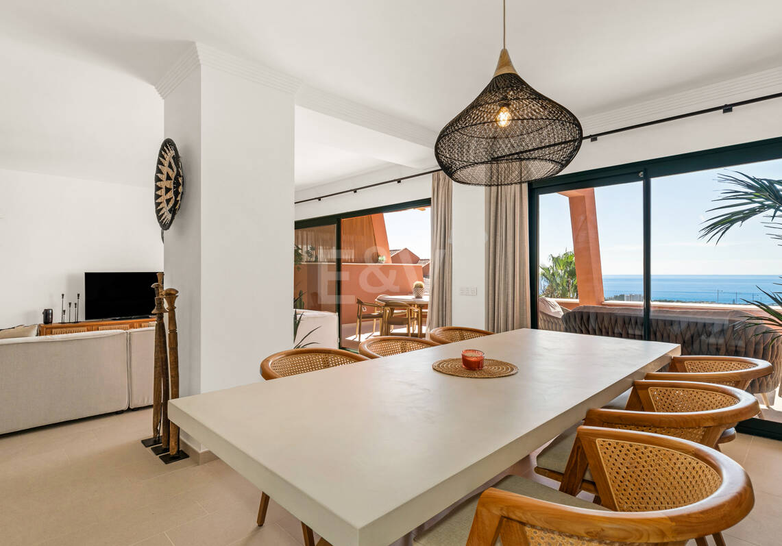 Stilvolles Duplex-Penthouse mit Panoramameerblick in El Rosario