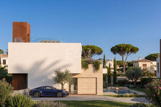 Lujosa villa de obra nueva con diseño premium en la exclusiva zona de San Pedro Playa