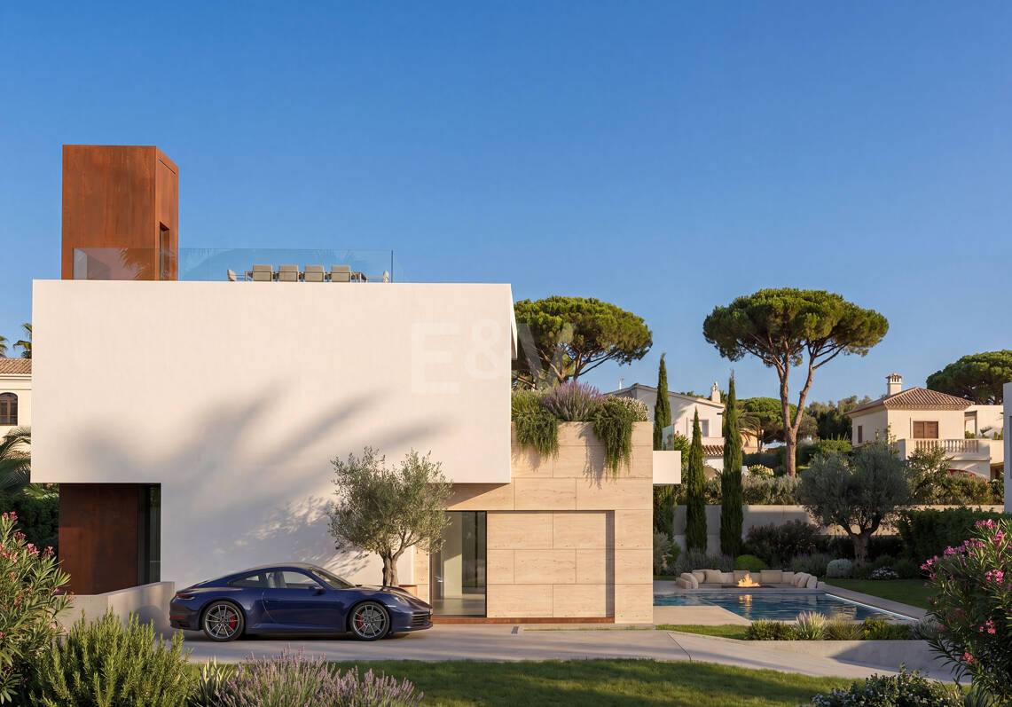 Lujosa villa de obra nueva con diseño premium en la exclusiva zona de San Pedro Playa