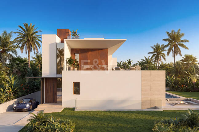 Lujosa villa de obra nueva con diseño premium en la exclusiva zona de San Pedro Playa