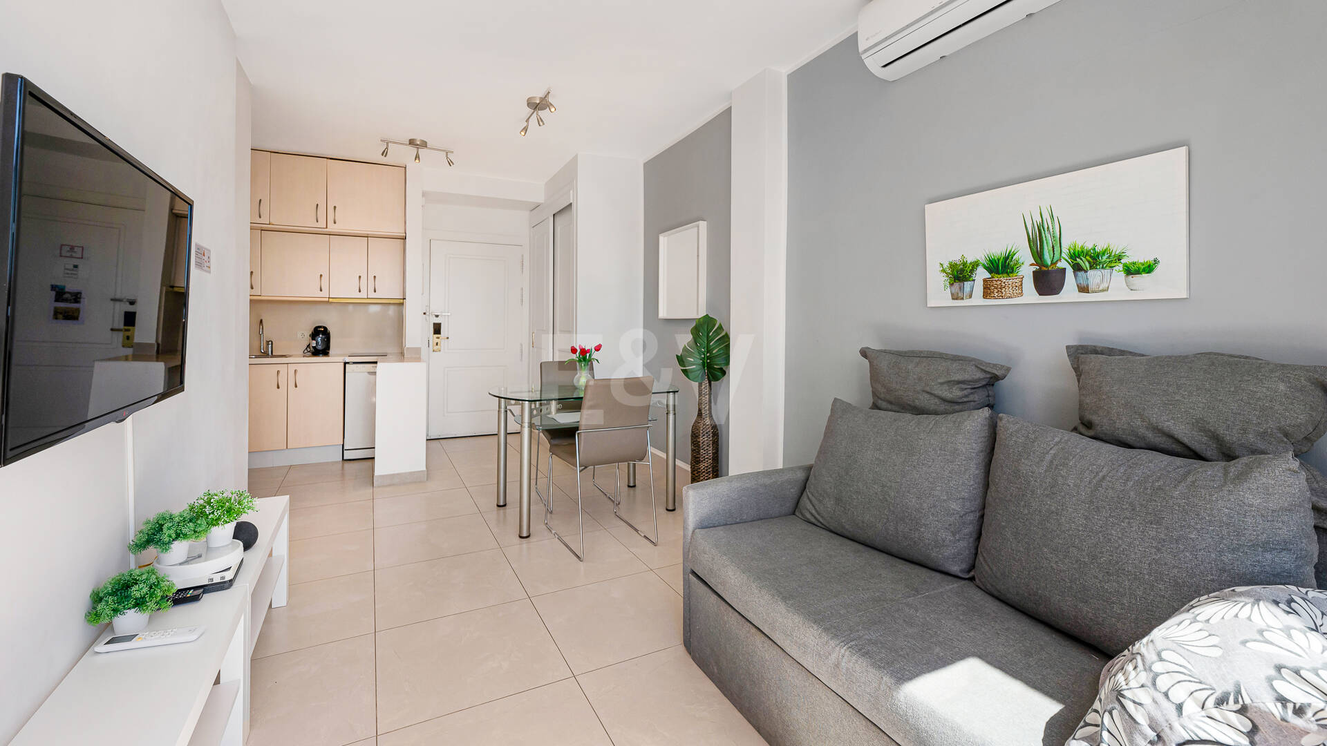 Kompakte Wohnung am Meer