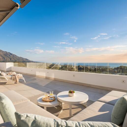 Penthouse avec vue panoramique sur la mer et la montagne à Real de La Quinta