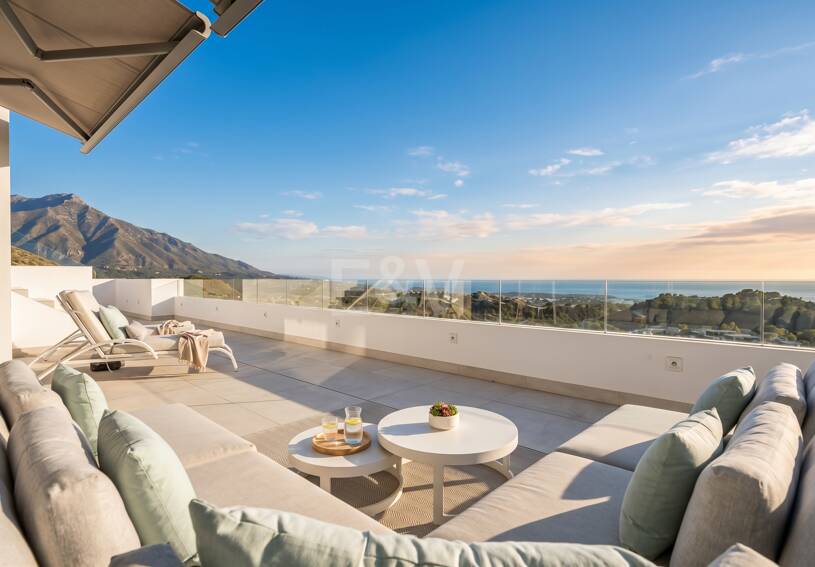Penthouse avec vue panoramique sur la mer et la montagne à Real de La Quinta