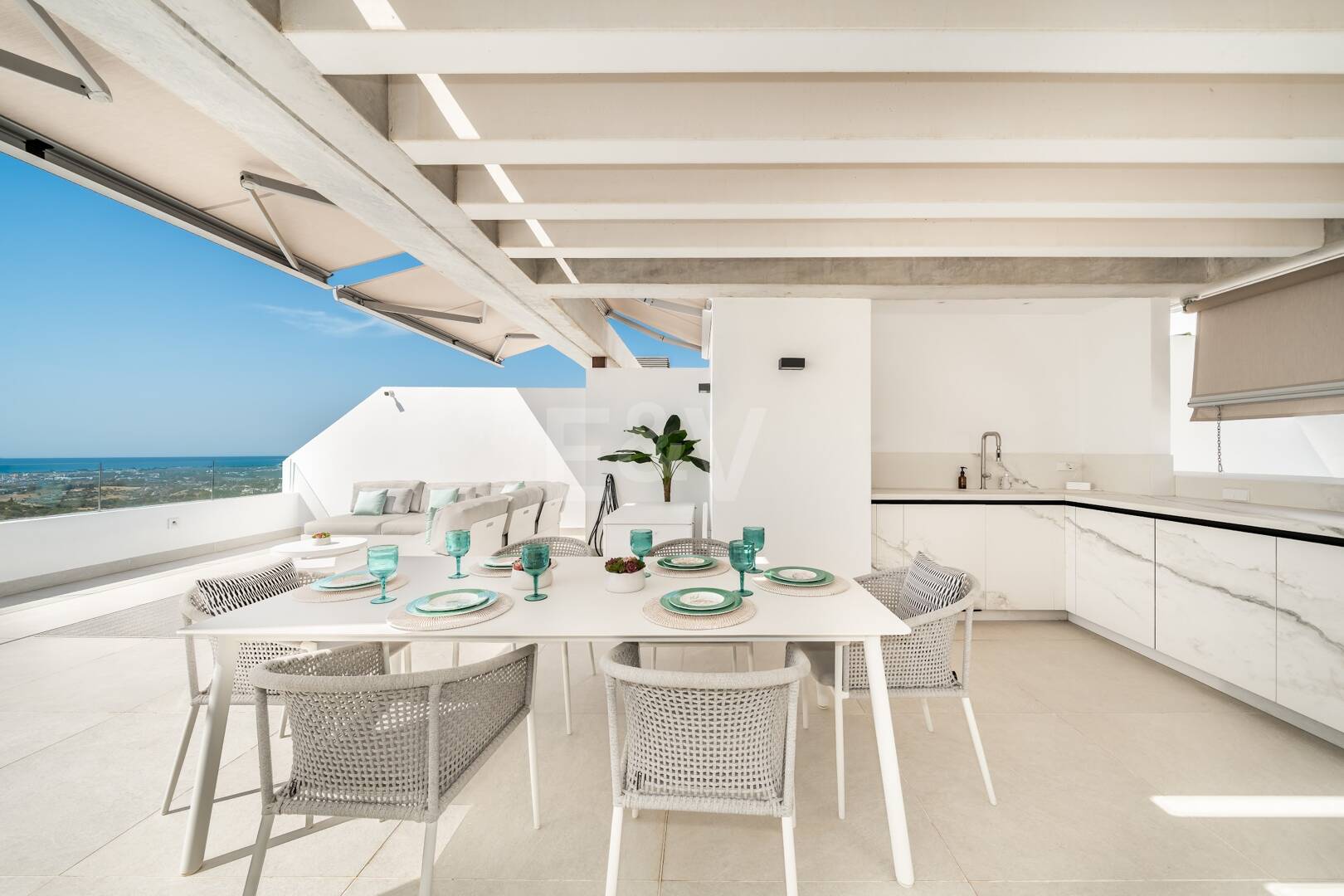 Penthouse avec vue panoramique sur la mer et la montagne à Real de La Quinta