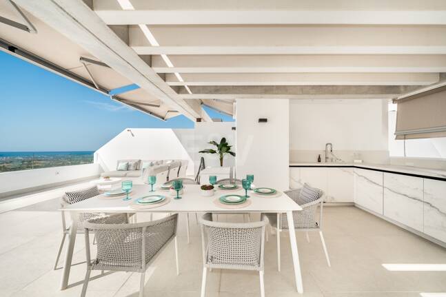 Penthouse avec vue panoramique sur la mer et la montagne à Real de La Quinta