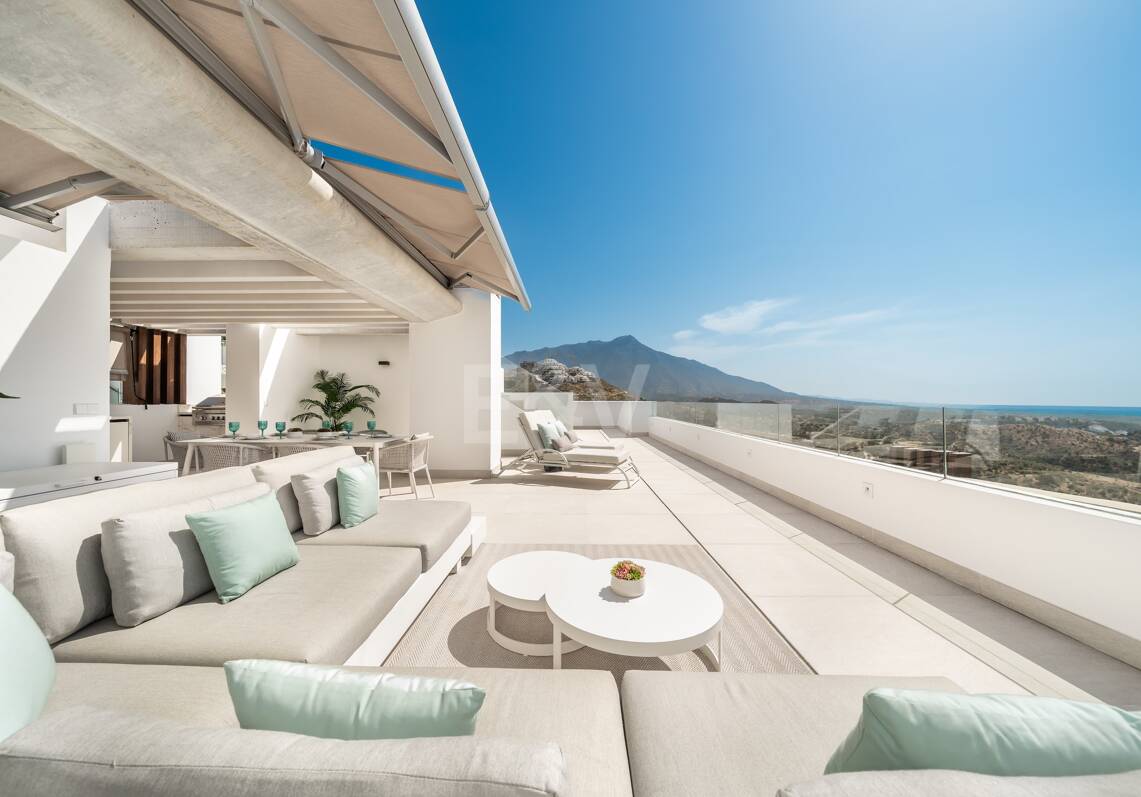 Penthouse avec vue panoramique sur la mer et la montagne à Real de La Quinta