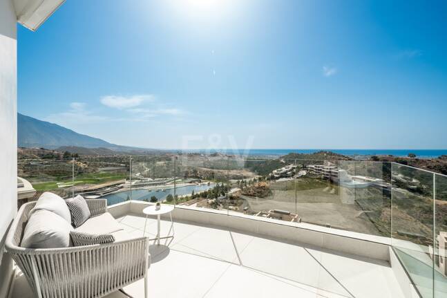 Penthouse avec vue panoramique sur la mer et la montagne à Real de La Quinta