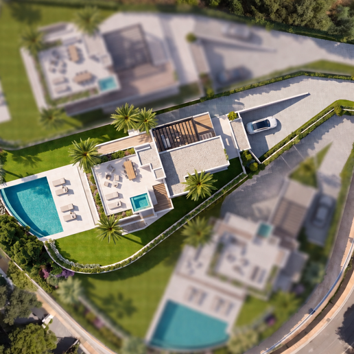 Brand-New Contemporary Villa with Panoramic Sea & Mountain Views in Elviria