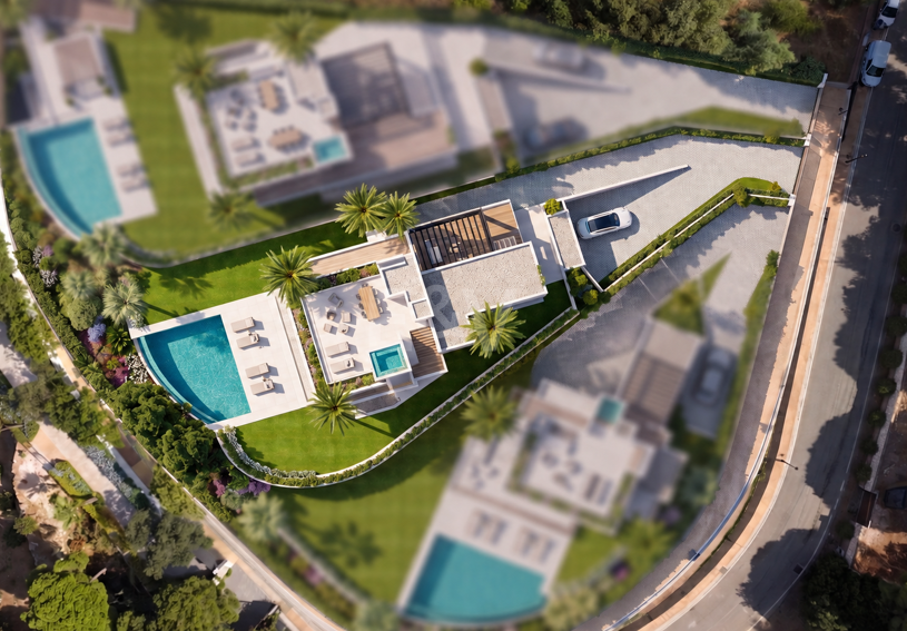 Brand-New Contemporary Villa with Panoramic Sea & Mountain Views in Elviria