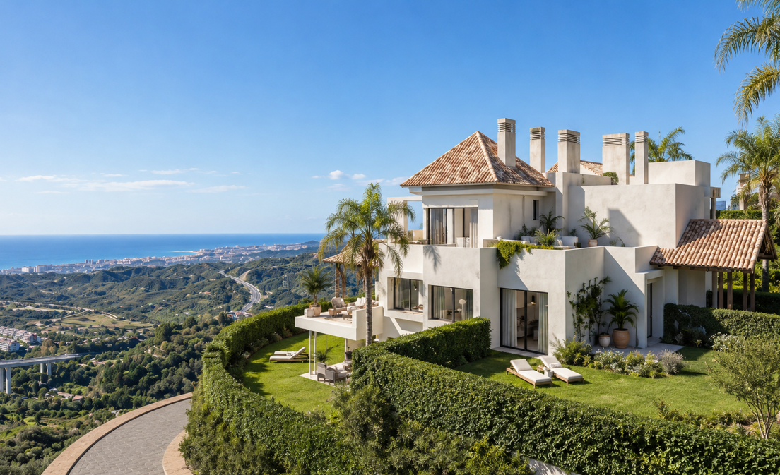 Situated in an elevated position, this gated urbanisation in Benahavís offers a modern Andalusian resort environment close to Marbella, Puerto...
