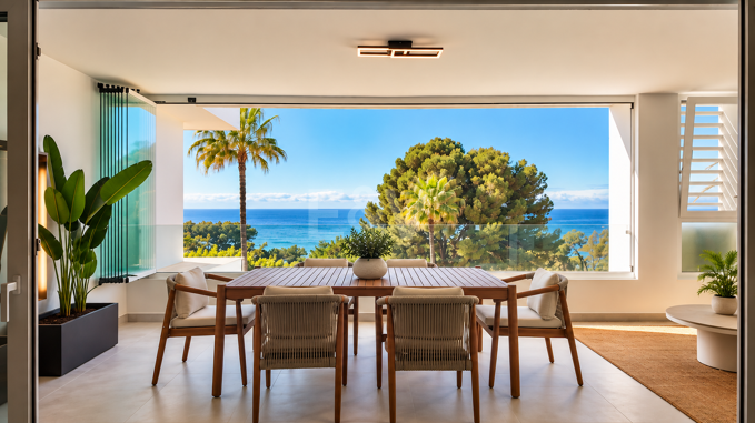 Appartement moderne de 4 chambres avec vue panoramique sur la mer à Rio Real, Marbella
