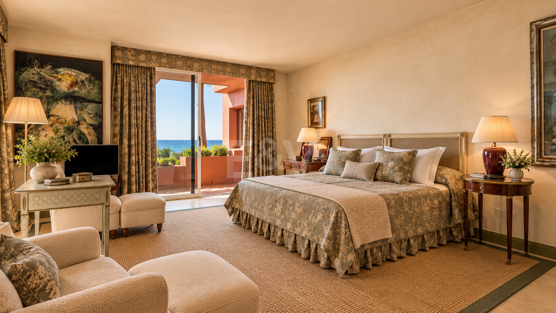 Elegante Maisonette-Wohnung in erster Strandlinie mit direktem Strandzugang und wunderschönem Meerblick