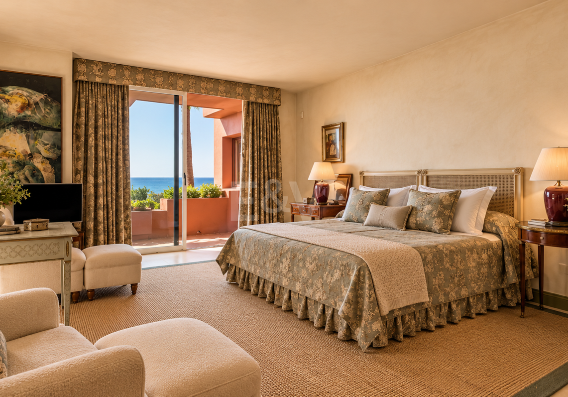 Elegante Maisonette-Wohnung in erster Strandlinie mit direktem Strandzugang und wunderschönem Meerblick