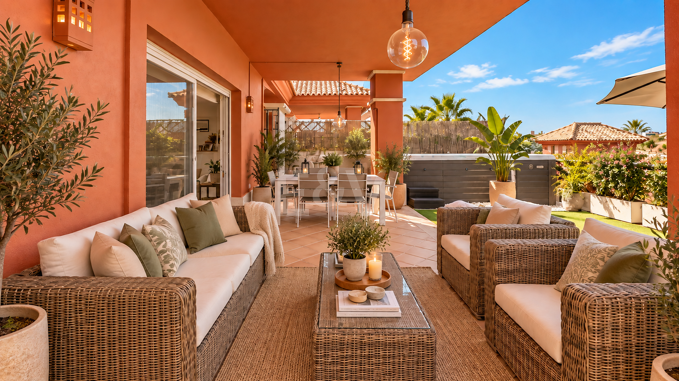 Villa adosada de 5 dormitorios con piscina privada, jacuzzi y garaje en Santa Clara, Marbella este