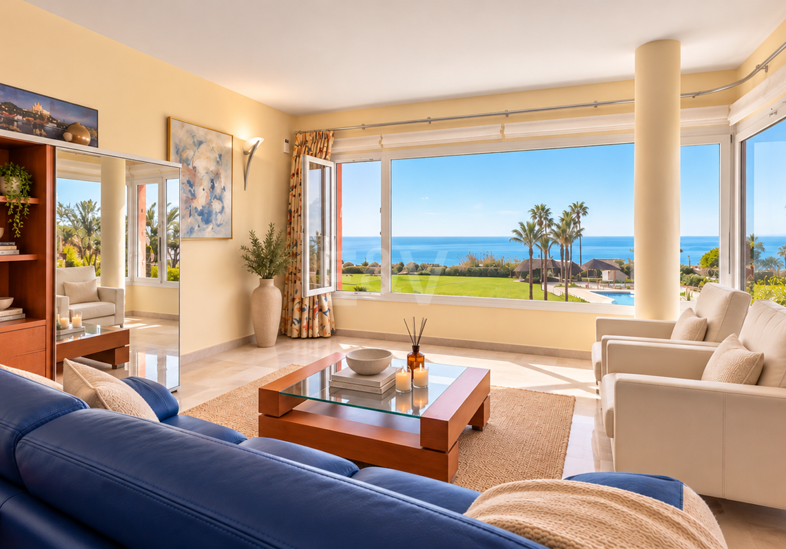 Wohnung in erster Strandlinie in Elviria, Marbella