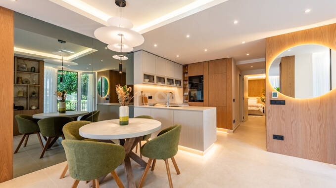 Elegante apartamento en planta baja, a pasos de la playa, en Alhambra del Mar