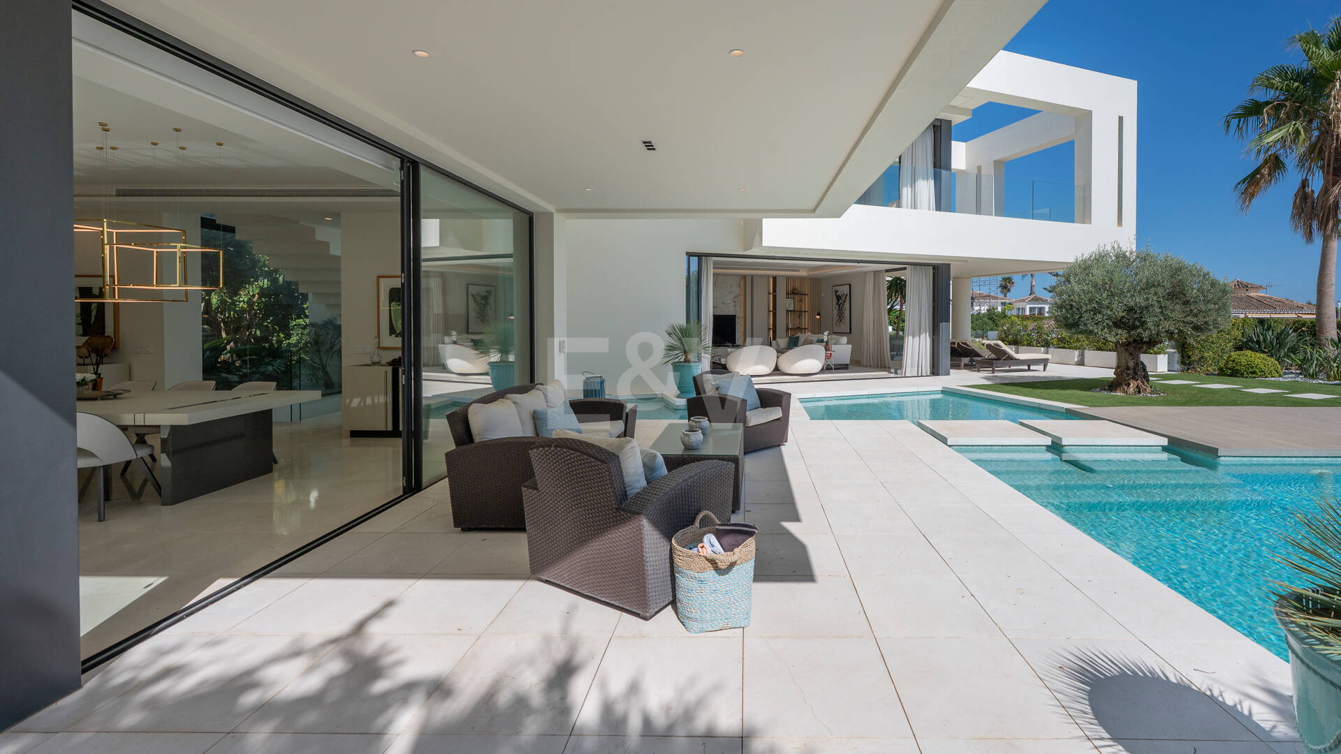 Contemporary Villa Just Steps from the Beach in Marbella East