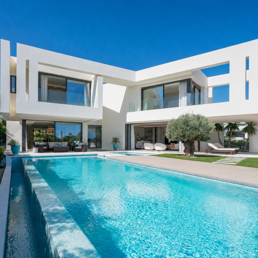 Contemporary Villa Just Steps from the Beach in Marbella East