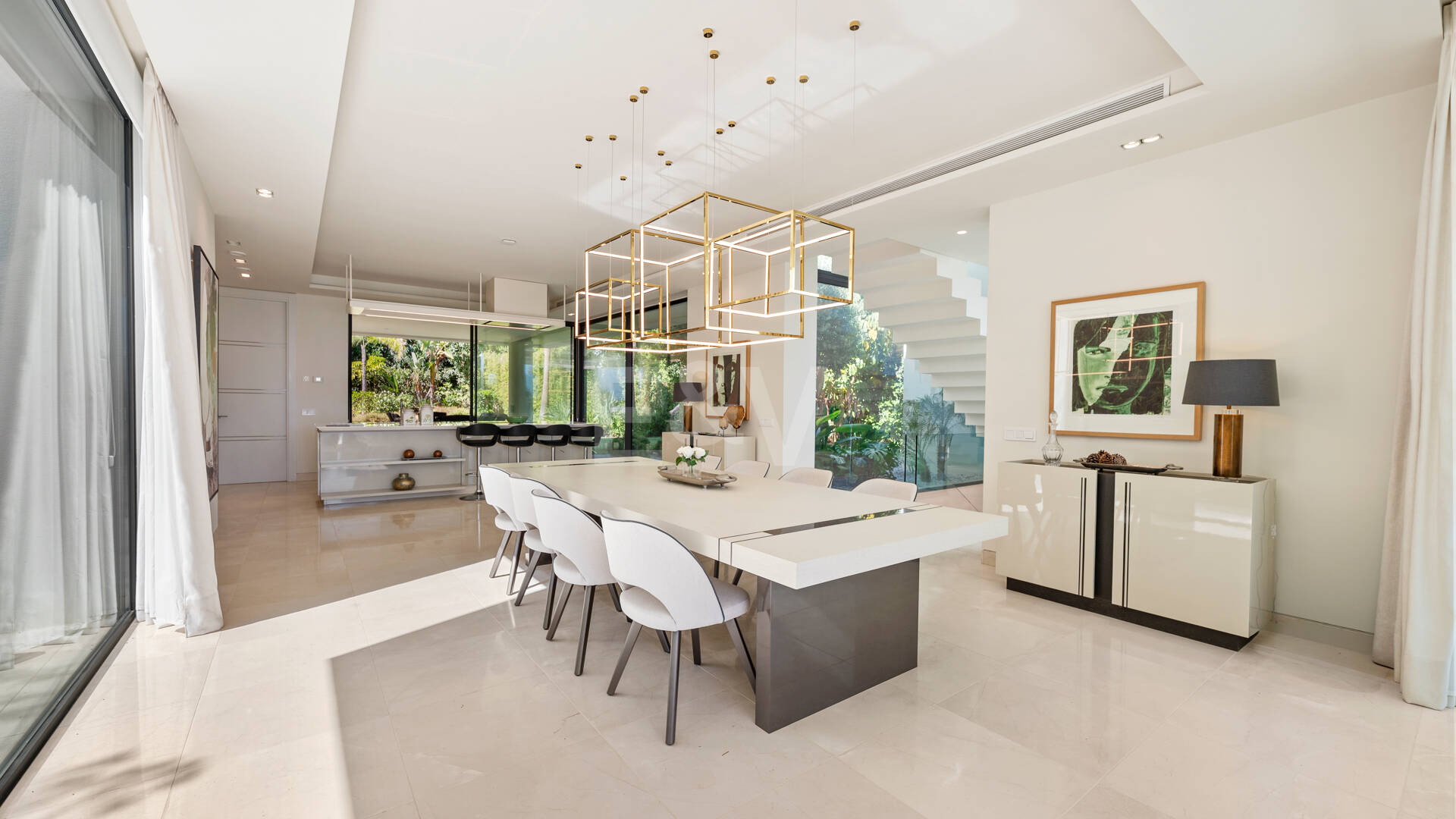 Contemporary Villa Just Steps from the Beach in Marbella East