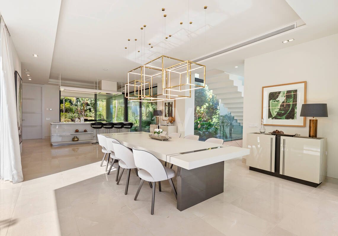 Contemporary Villa Just Steps from the Beach in Marbella East