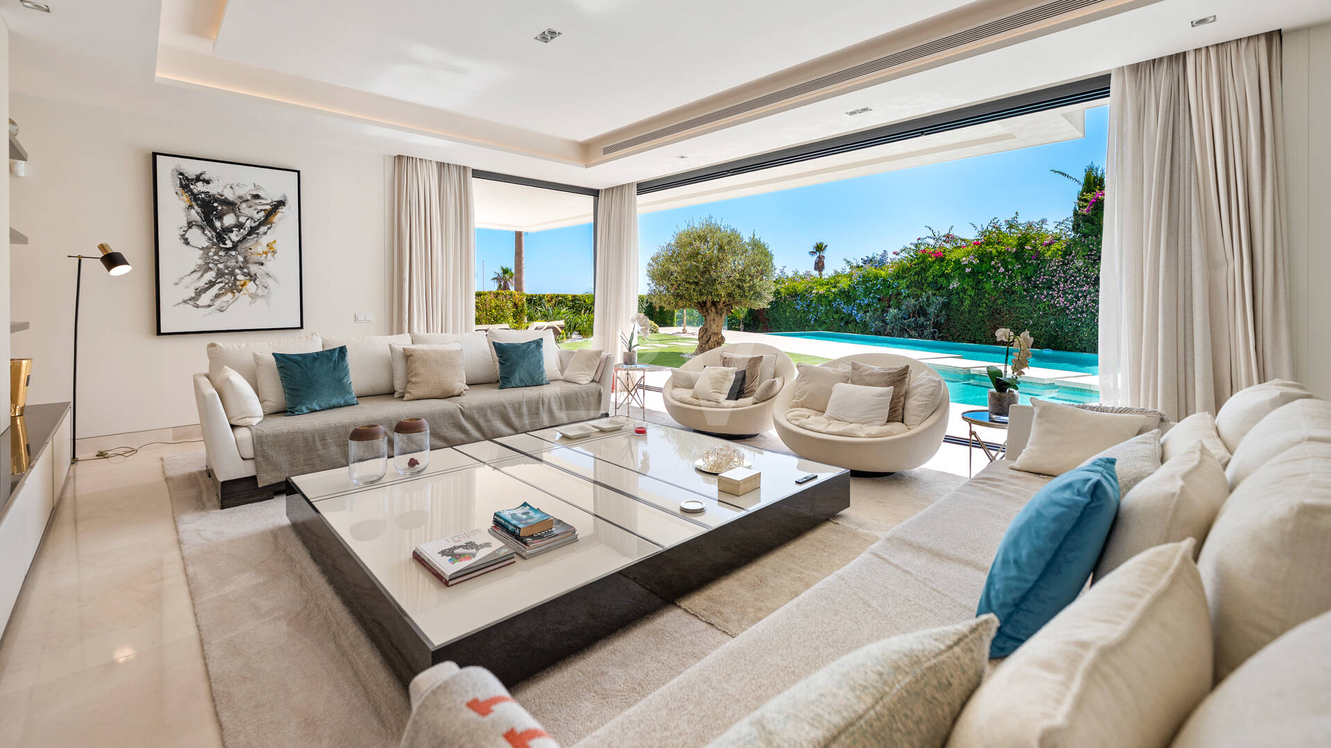 Contemporary Villa Just Steps from the Beach in Marbella East