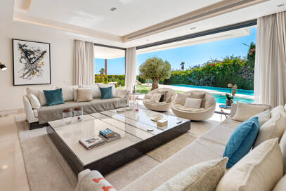 Contemporary Villa Just Steps from the Beach in Marbella East