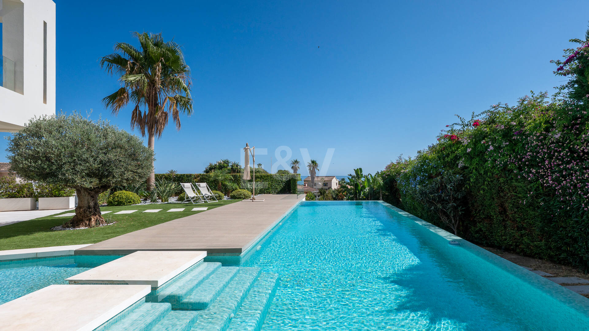 Contemporary Villa Just Steps from the Beach in Marbella East