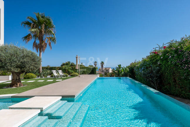 Contemporary Villa Just Steps from the Beach in Marbella East