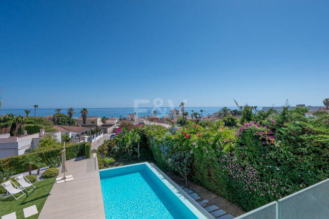 Contemporary Villa Just Steps from the Beach in Marbella East