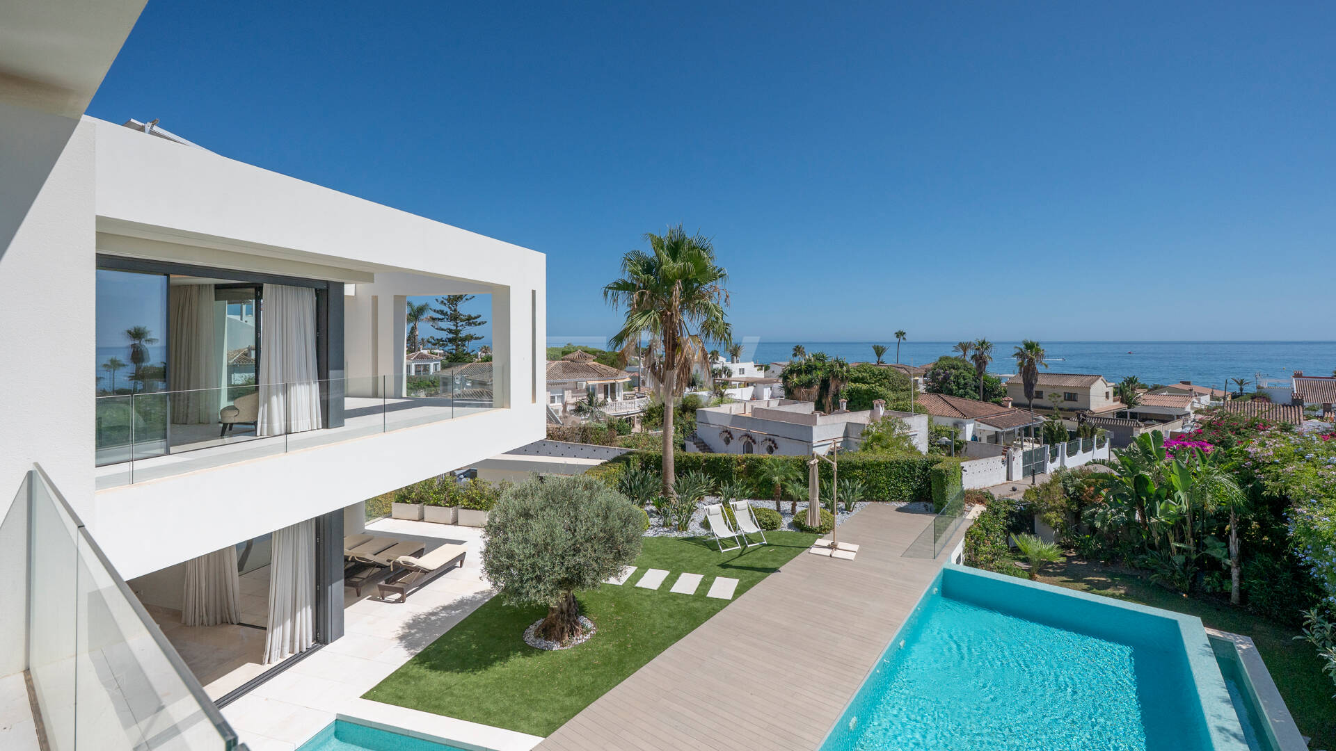 Contemporary Villa Just Steps from the Beach in Marbella East