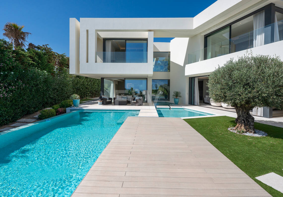 Contemporary Villa Just Steps from the Beach in Marbella East