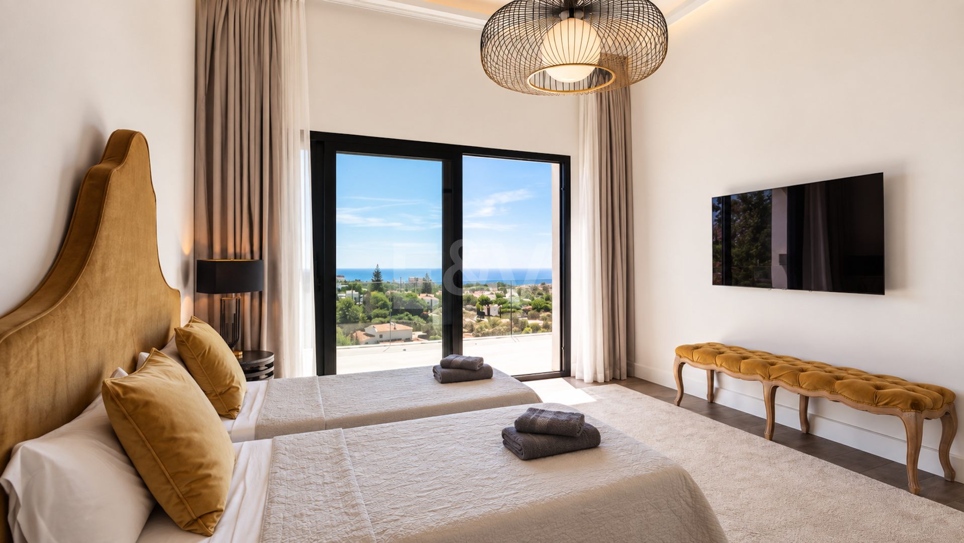 Luksusowa 7-sypialna willa z panoramicznymi widokiem na morze w Elvirii, Marbella